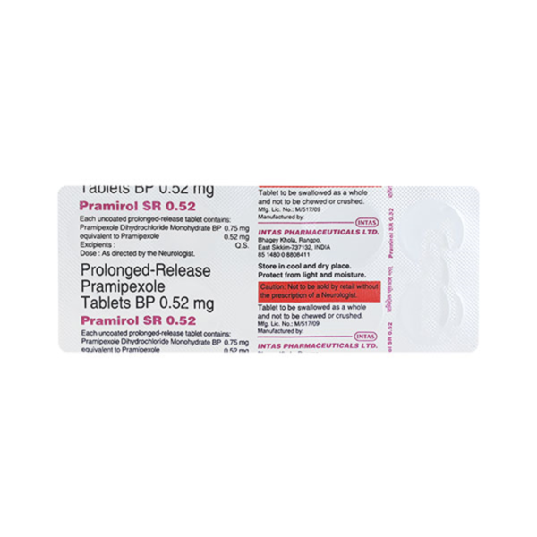 Pramirol SR 0.52 - Intas Pharmaceuticals Ltd