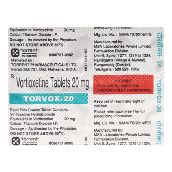 Torvox-20 - Torrent Pharmaceuticals Ltd