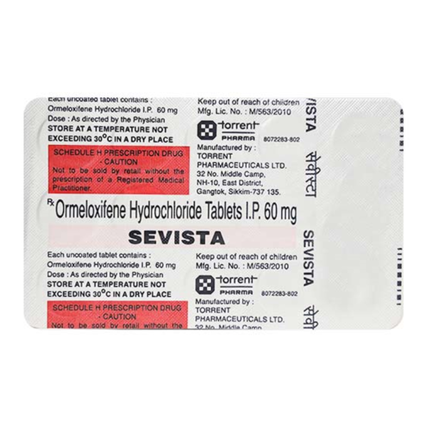 Sevista Tablets - Torrent Pharmaceuticals Ltd