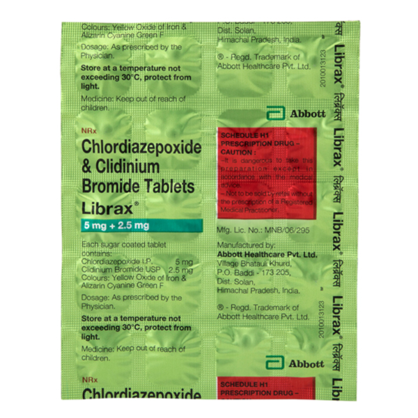Librax 5 mg/2.5 mg Tablets - Abbott