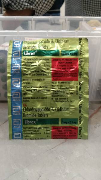 Librax 5 mg/2.5 mg Tablets - Abbott