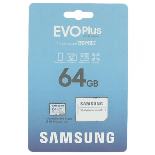SD Card with Memory Adapter  - Samsung