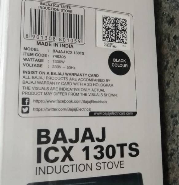 Induction Cooktop - Bajaj