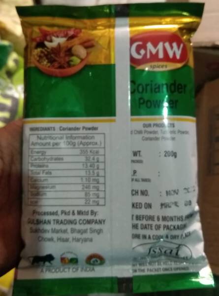 Coriander Powder - GMW Spices