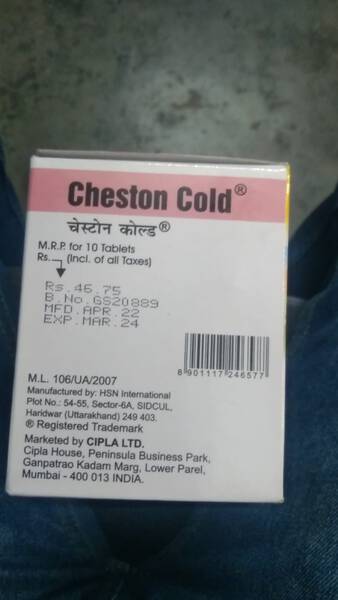 Cheston Cold - Cipla