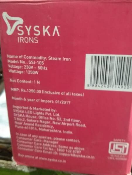 Steam Iron - Syska