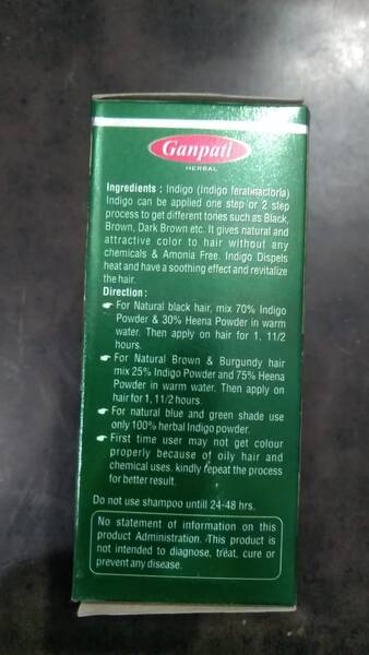 Indigo Powder - Ganpati Herbal