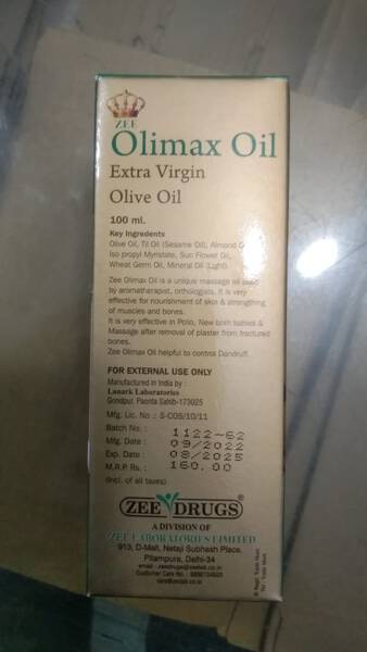 Olive Oil - Zee Drugs