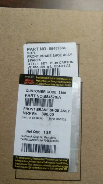 Genuine Parts - Royal Enfield