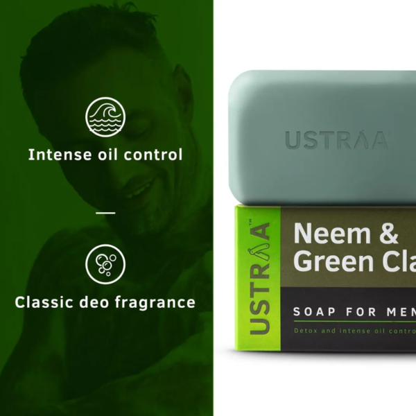 Neem & Green Clay Soap - Ustraa