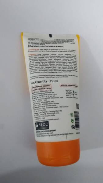 Sunscreen - VLCC