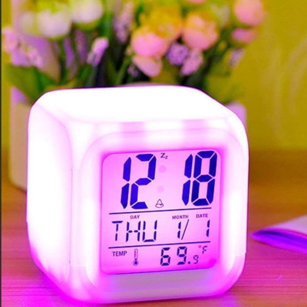 LED Color Change Digital Alarm Clock - Generic