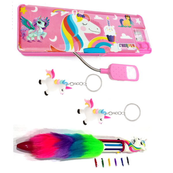 Magnetic Pencil Box with LED Lamp Light-Image