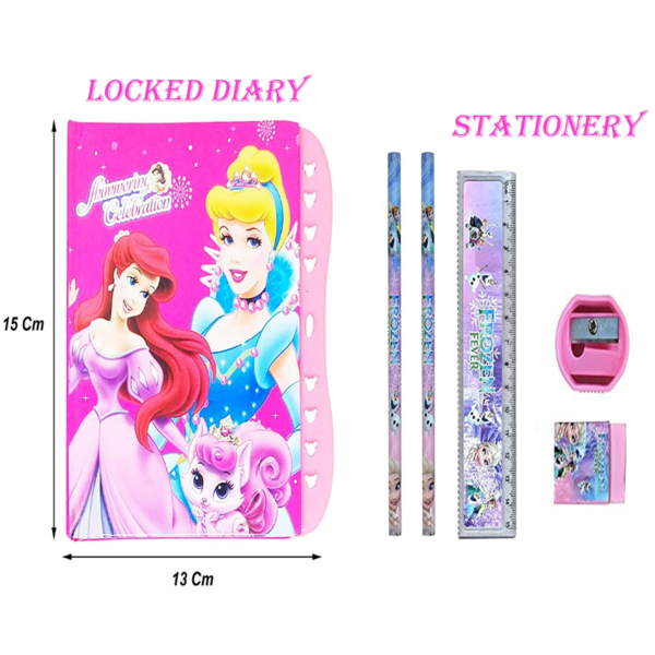 Locked Diary with Stationery Items - Generic