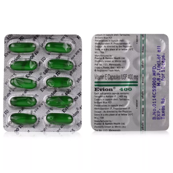 Evion 400 Capsule - Protector & Gamble Health