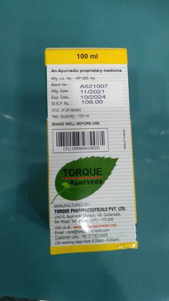 Cough Syrup - Torque Pharmaceuticals