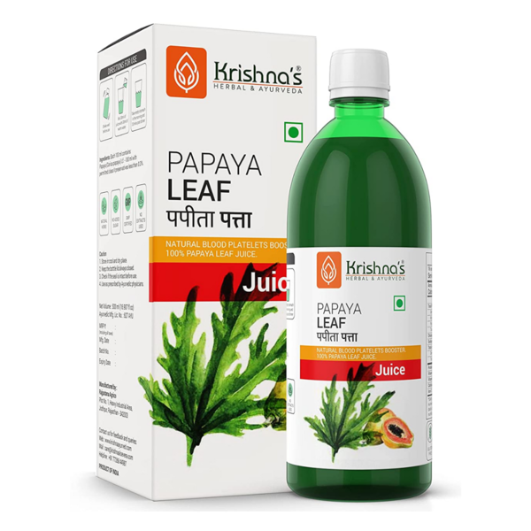 Papaya Leaf Juice - Krishna's Herbal & Ayurveda