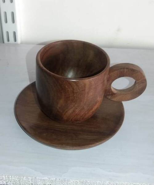 Wooden Cup Plate - Generic