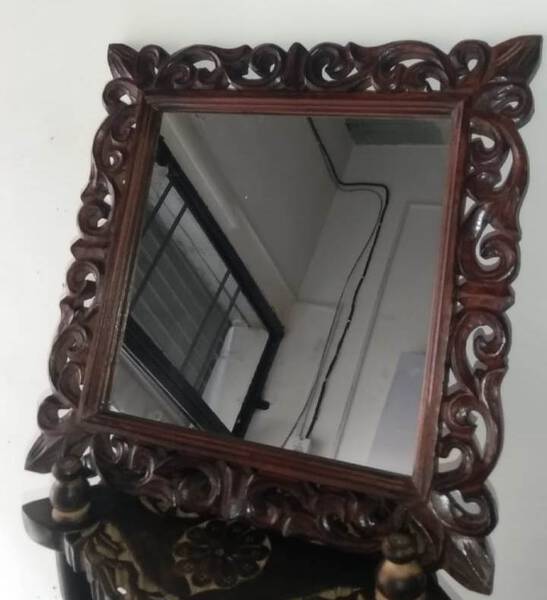 Wooden Wall Mirror - Generic