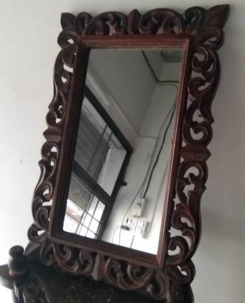Wooden Wall Mirror - Generic