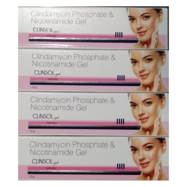 Clindamycin Phosphate & Nicotinamide Gel - Clinsol