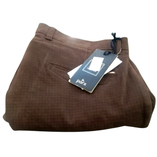 Parx Casual Trousers  Buy Parx Khaki Solid Casual Trouser Online  Nykaa  Fashion