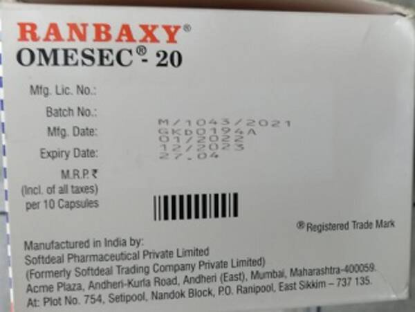 Omesec - 20 (Omesec- 20) - RANBAXY