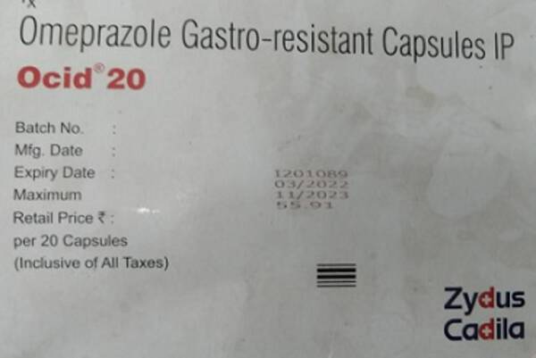 Ocid 20 Capsules (Ocid 20) - Zydus Cadila