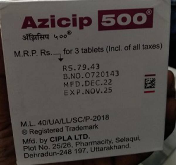 Azicip Tablet (Azicip 500) - Cipla