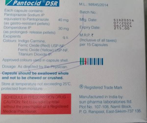 Pantocid DSR (Pantocid DSR) - Sun Pharmaceutical Industries Ltd