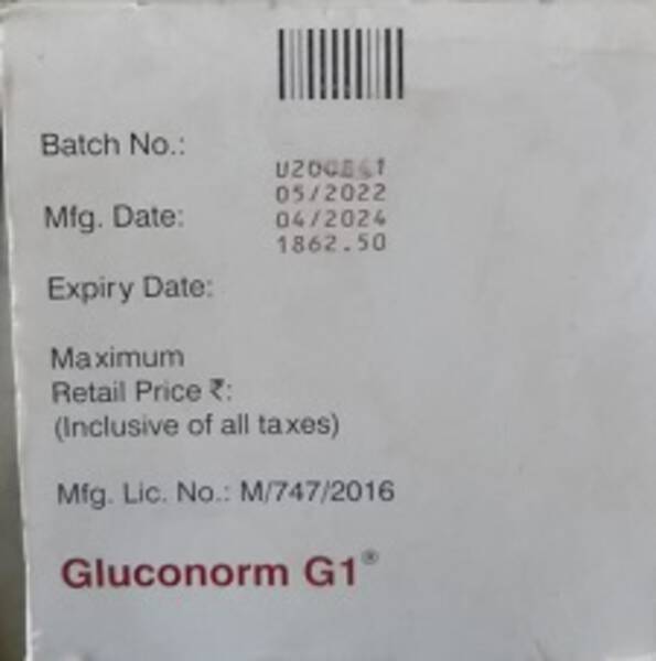 Gluconorm G1 (Gluconorm G1) - Lupin Pharmaceuticals, Inc.