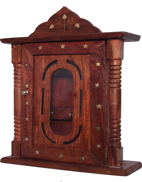 Wooden Box Keyring Holder - Generic
