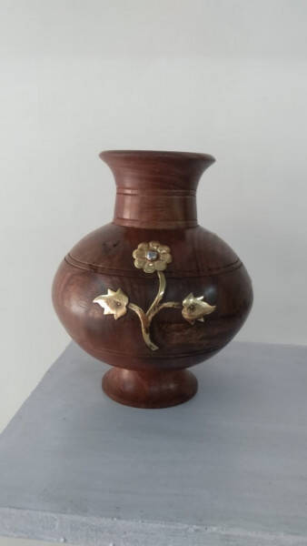 Wooden Flower Pot - Generic