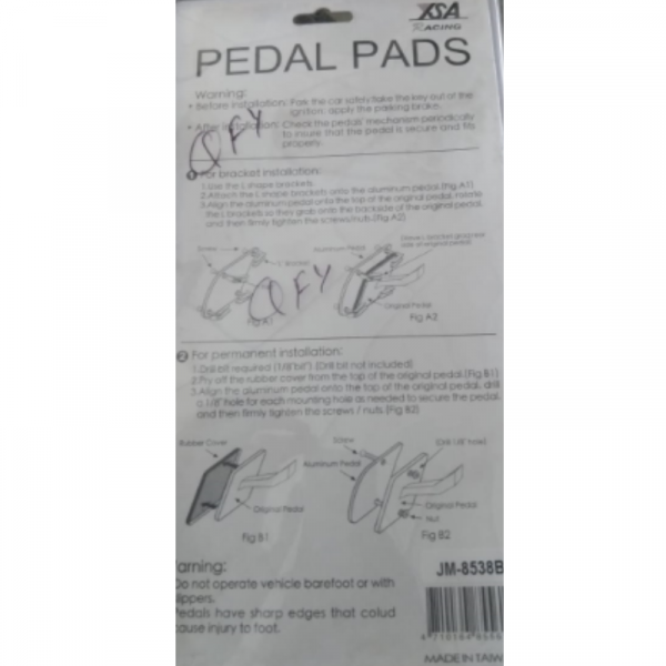 pedal pads Kit - Ysa Racing