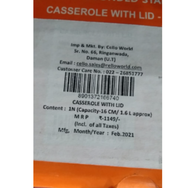 Casserole - Cello