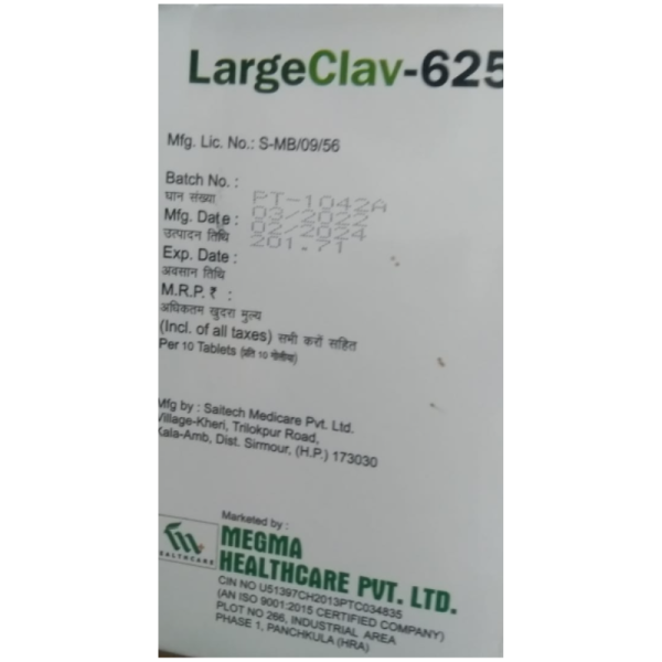Large Clav 625mg - Megma Healthcare Pvt. Ltd.