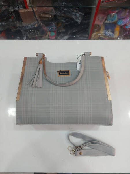 Women Handbag - Silver Stone Purses