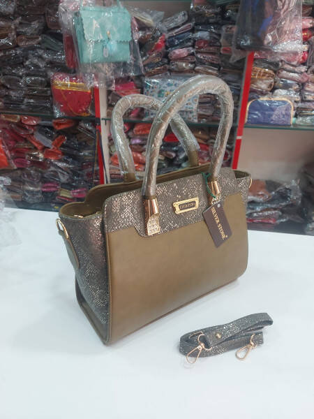 Women Handbag - Silver Stone Purses