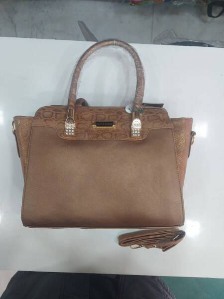 Women Handbag - Silver Stone Purses