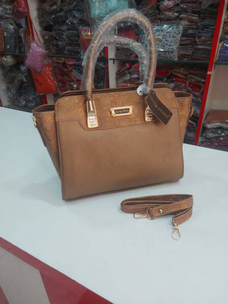 Women Handbag - Silver Stone Purses