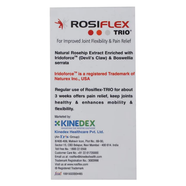 Rosiflex Trio Capsules - Eris Healthcare