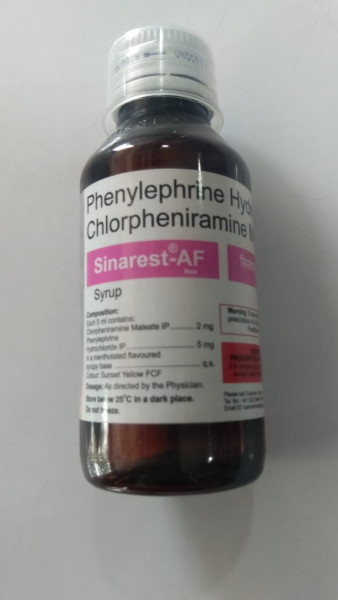 Sinarest-AF Syrup - Centaur Pharmaceuticals