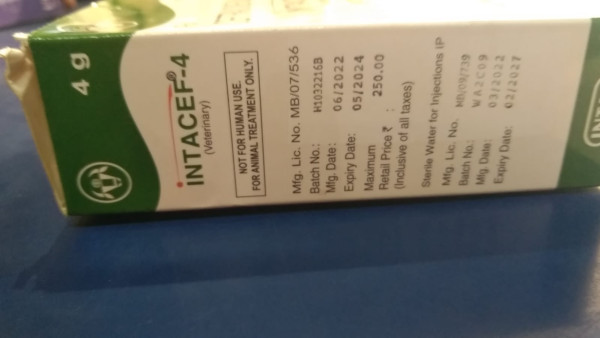 Intacef-4 - Intas Pharmaceuticals Ltd
