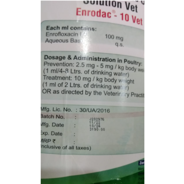 Enrodac - 10 Vet - Zenex AH