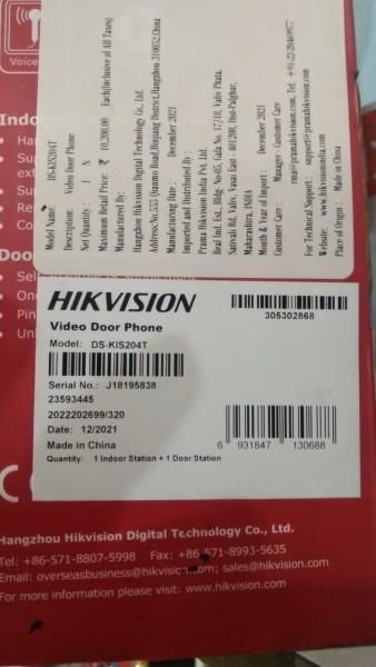 Video Door Phone - Hikvision
