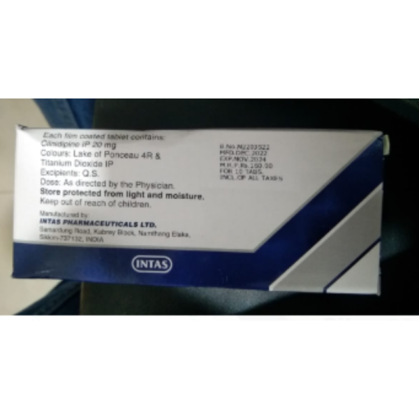 Cilny 20 Tablets - Intas Pharmaceuticals Ltd
