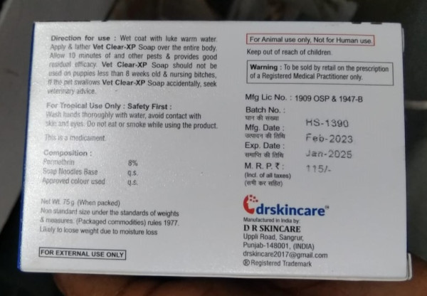 Vet Clear XP - D R Skincare