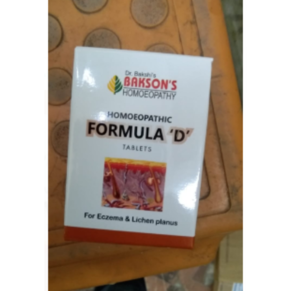 Formula D Tablets - Bakson Homeopathy