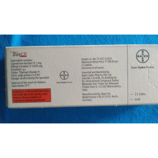 Diane 35 Tablets - Bayer Zydus Pharma Pvt Ltd