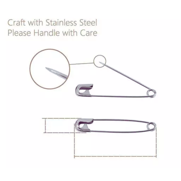 Steel Safety Pins Combo - Generic